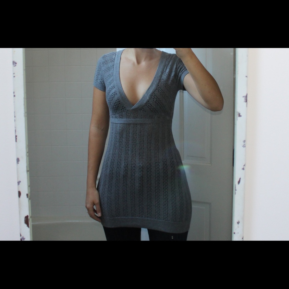 Kenzie Gray Knit Tunic